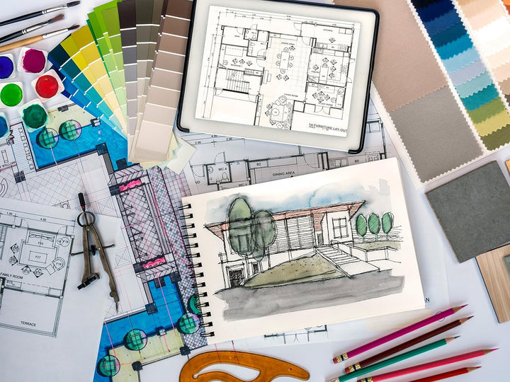 Clairefontaine 96061C Reisealbum mit Doppelspirale Aquarellpapier Feinkörnig, Din A4, 21 x 29.7 cm,