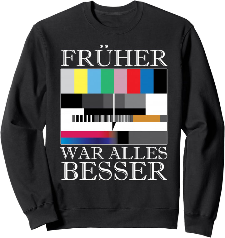 Testbild 80er 90er Jahre Nerd Retro Sweatshirt