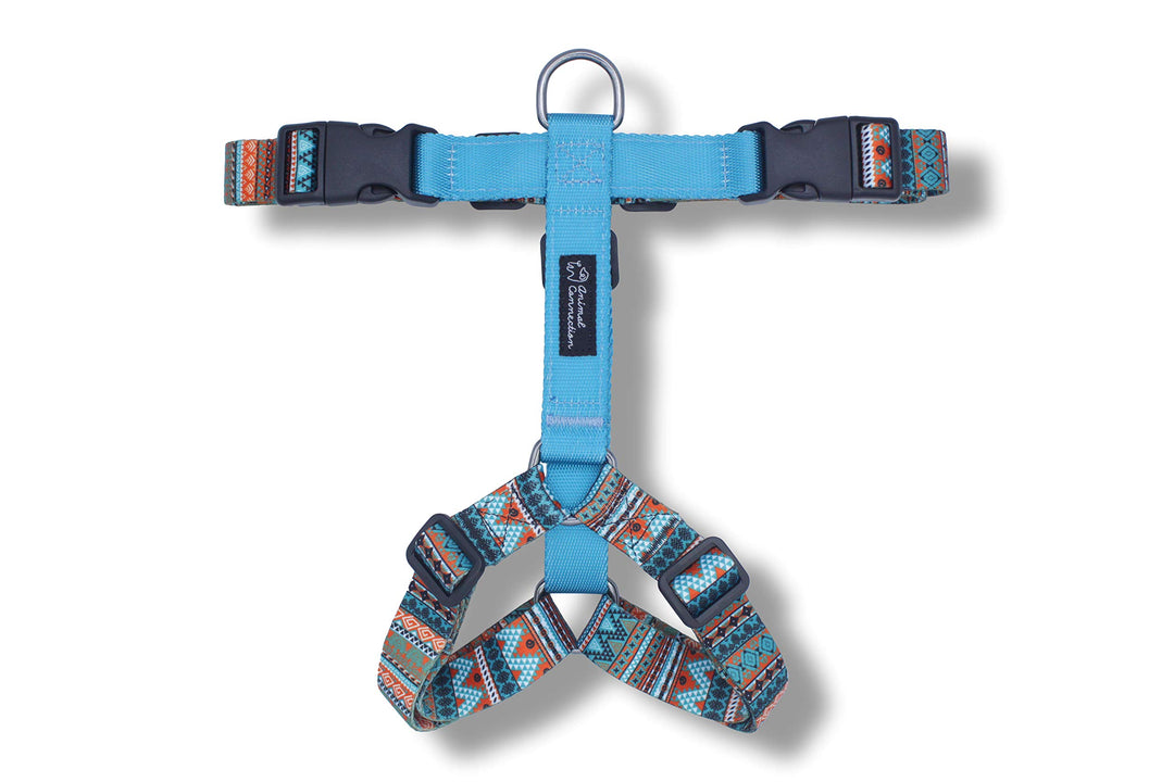 H-Form für Hunde, 5 Punkte, Limited Edition, leicht und robust, Aztec, Origami, Viking (XS, Aztec Cy