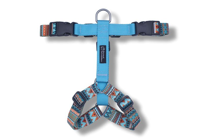 H-Form für Hunde, 5 Punkte, Limited Edition, leicht und robust, Aztec, Origami, Viking (XS, Aztec Cy