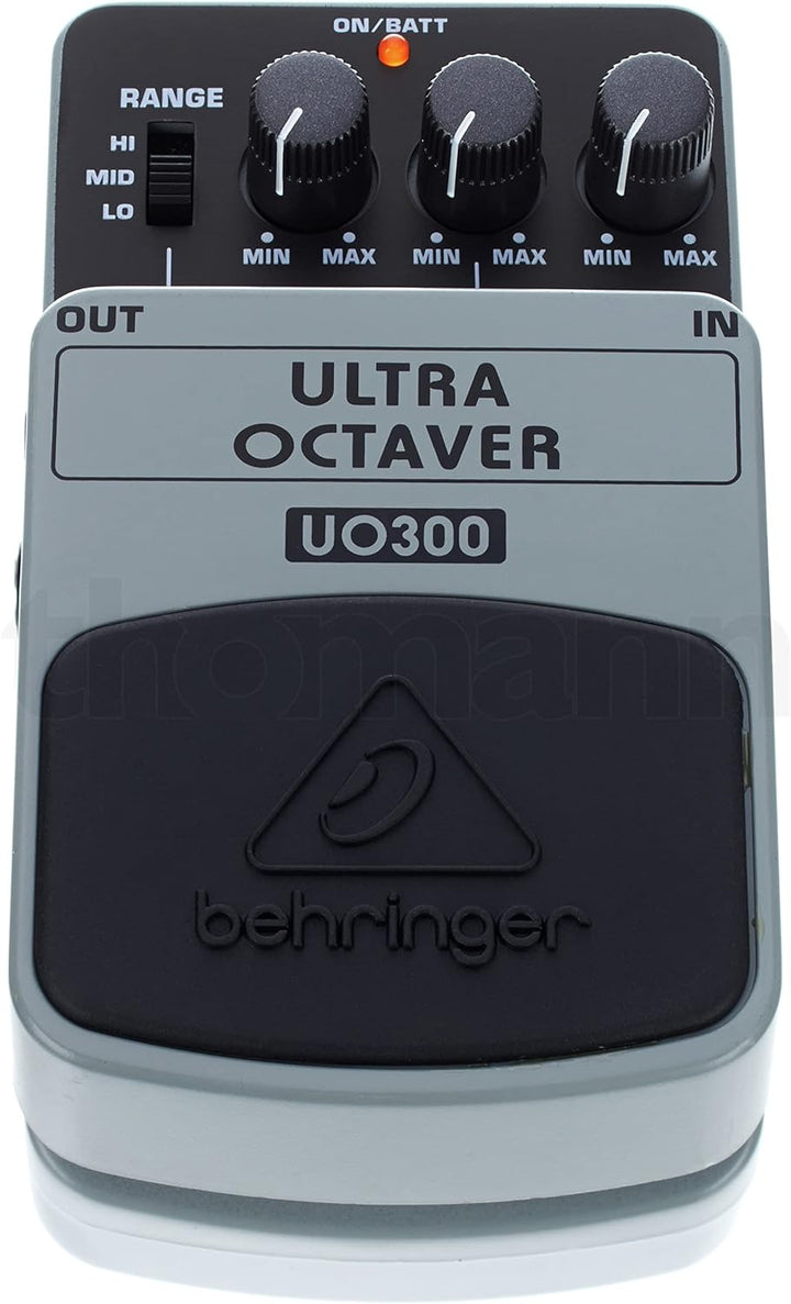 Behringer ULTRA OCTAVER UO300 Oktaver-Effektpedal mit 3 Modi ULTRA OCTAVER UO300 Guitar Pedal, ULTRA