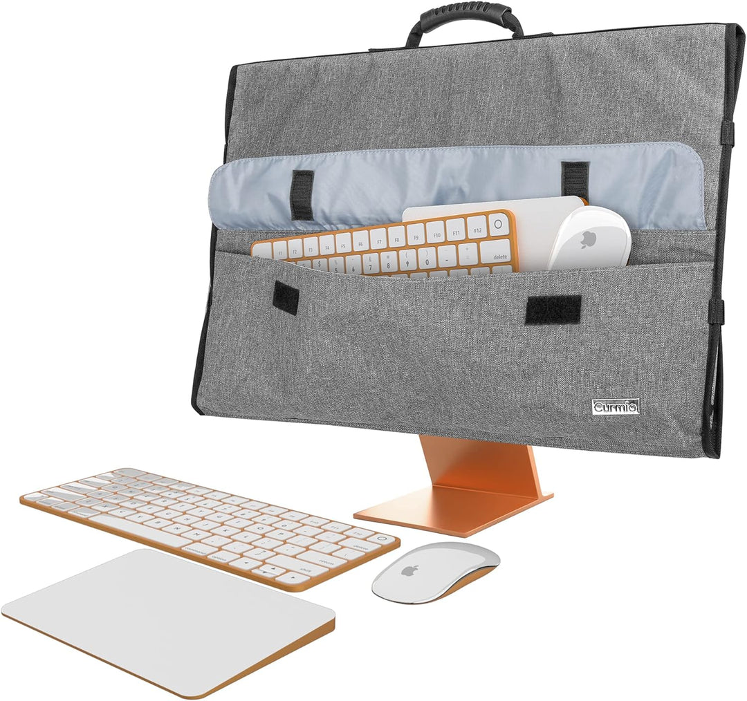 CURMIO Tragetasche für Apple 24" iMac, Schutzhülle für Apple IMAC 24 Zoll Display, Monitor Tasche mi