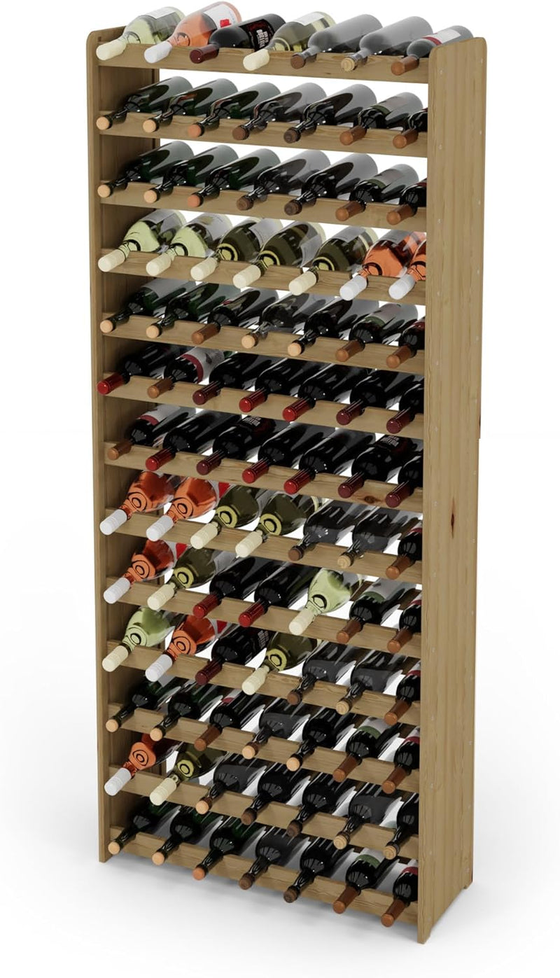 Lenmar Weinregal Weinregal Holz Flaschenregal für 91 Flaschen