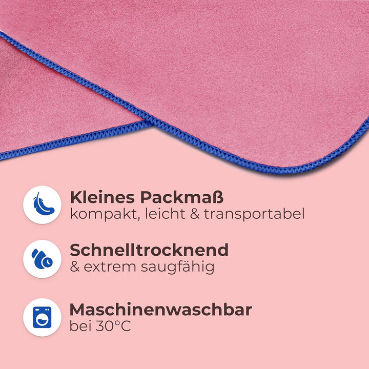 NirvanaShape Handtuch-Poncho für Erwachsene, Umziehhilfe & Handtuch zugleich, Surf-Poncho mit Quick-