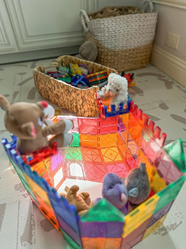 60magnetische Bausteine,Kinderspielzeug,STEM-Magnetblöcke,sensorisches Spielzeug, Kinderspiele, Magn