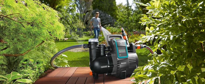 Gardena smart Pressure Pump: Hauswasserautomat via App / Tablet steuerbar, Fördermenge 5000 l/h, war