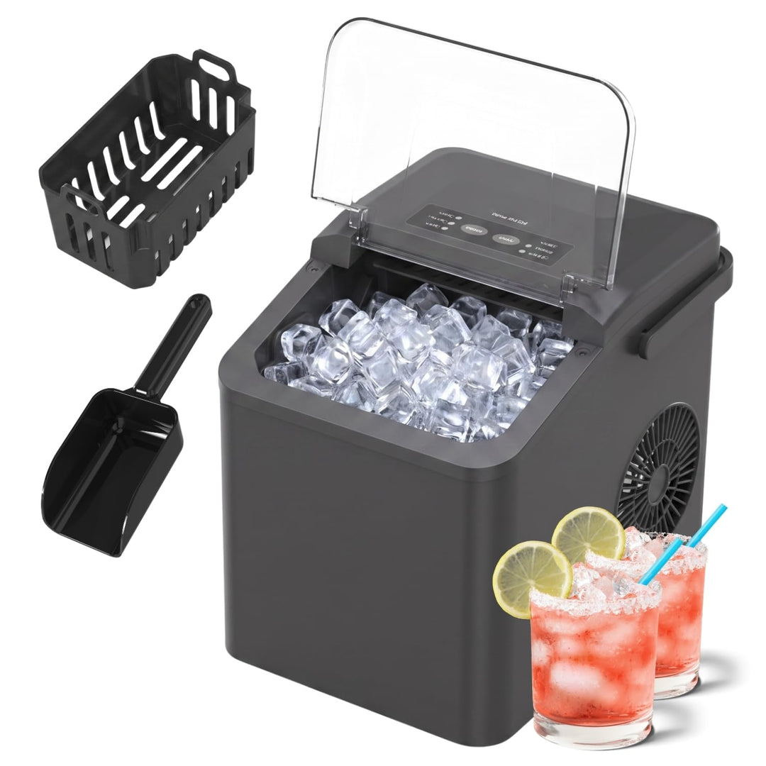 Taurus - Eiswürfelmaschine 130 W | 12 kg/24 h | 6 Min. | 2 Grössen (gross/klein) | ultraleise | Selb