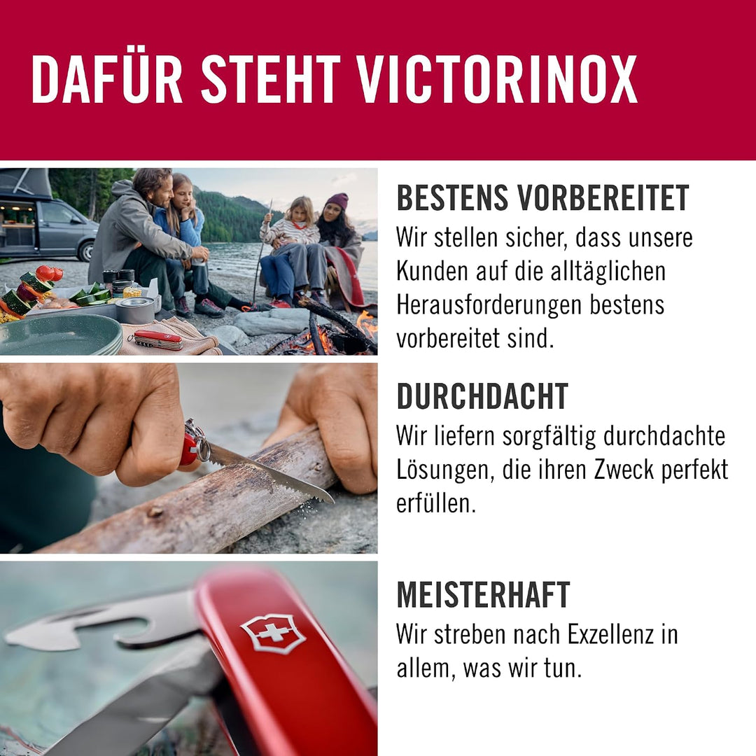 Victorinox Schweizer Taschenmesser Rescue Tool, Swiss Army Knife, 14 Funktionen, Frontscheibensäge,