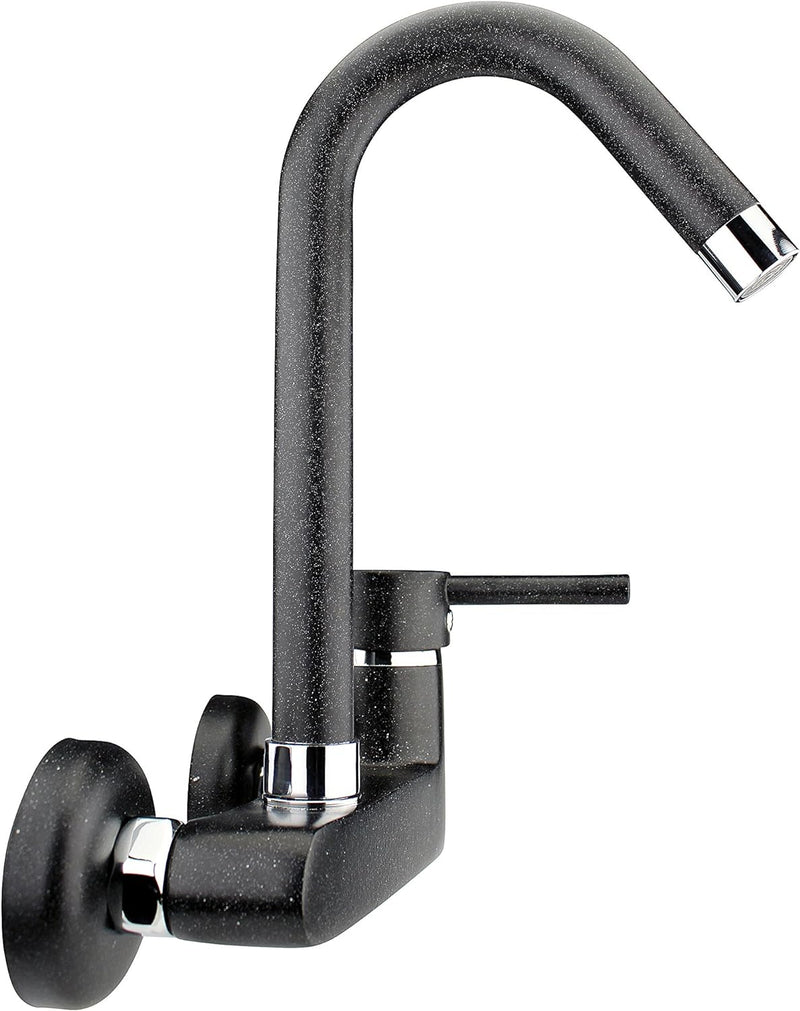 ATCO® Wandarmatur Küche Spültischarmatur Wasserhahn Einhebelmischer Küchenarmatur Einhandmischer Spü