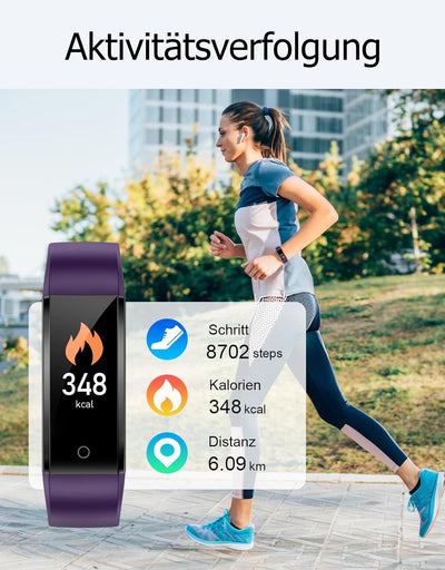 GRV Schrittzähler Uhr Ohne Bluetooth/App/Handy für Damen und Heren,Kinder Fitness Tracker Fitnessuhr