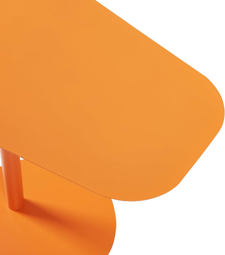 [en.casa] Beistelltisch Nastätten Gartentisch Couchtisch mit Metallgestell Sofatisch modernes Design