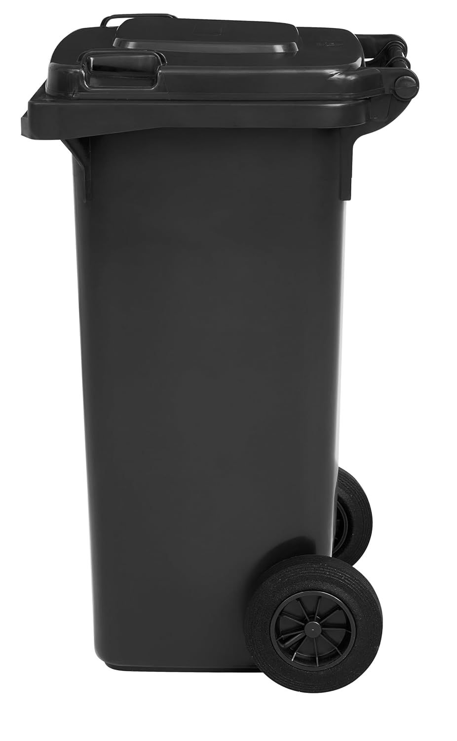 gardivo Mülltonne 120 Liter Abfalltonne Reststofftonne Mülleimer mit 2 geräuschlosen Rädern, Klappde