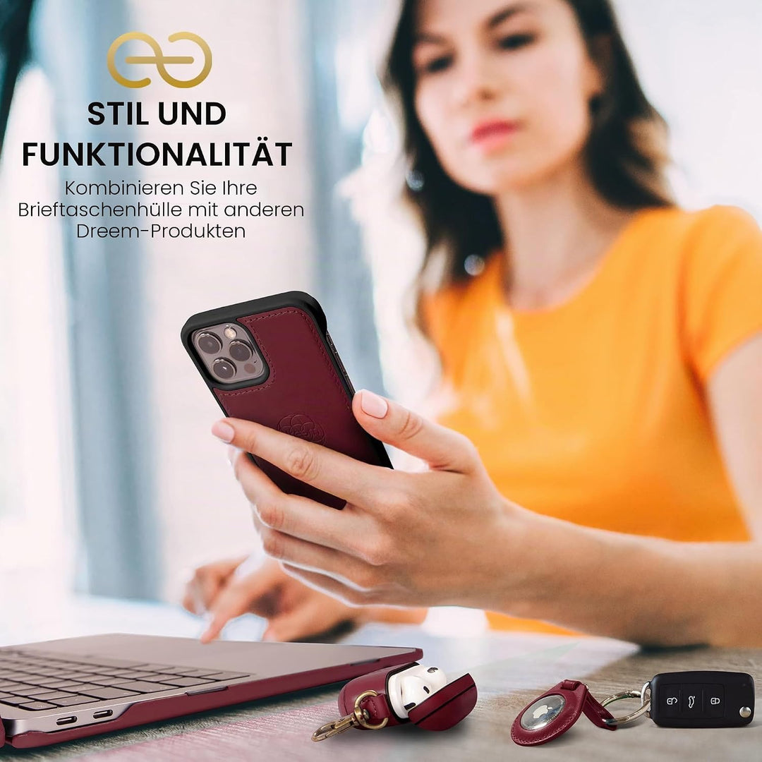 Dreem Fibonacci iPhone 13 Pro Brieftaschen-Etui / 2-in-1 stossfestes Etui und abnehmbares Folio aus