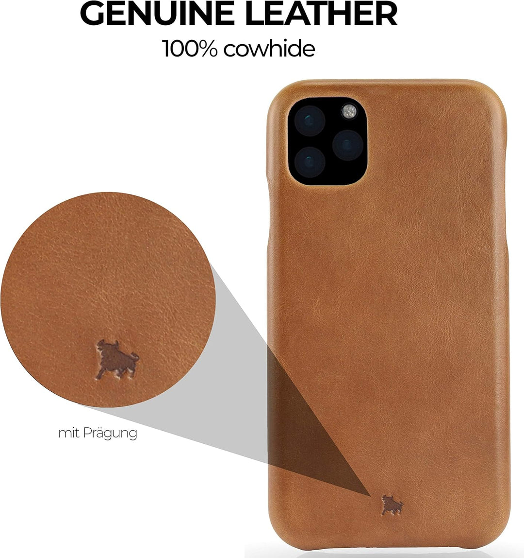 BULLAZO Menor Classic – kompatibel mit iPhone 11 Pro 5,8" Case Handy Schutzhülle aus hochwertigem Le