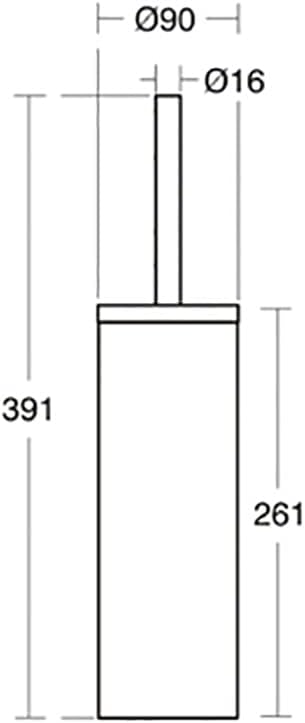 Ideal Standard A9108MY IOM WC-Bürstengarnitur Metall / Standmodel Edelstahloptik, Metall / Standmode