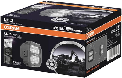 OSRAM LEDriving® Cube PX2500 Wide, LEDPWL104-WD, OFF ROAD, LED Arbeitsscheinwerfer, 2500 Lumen, Falt