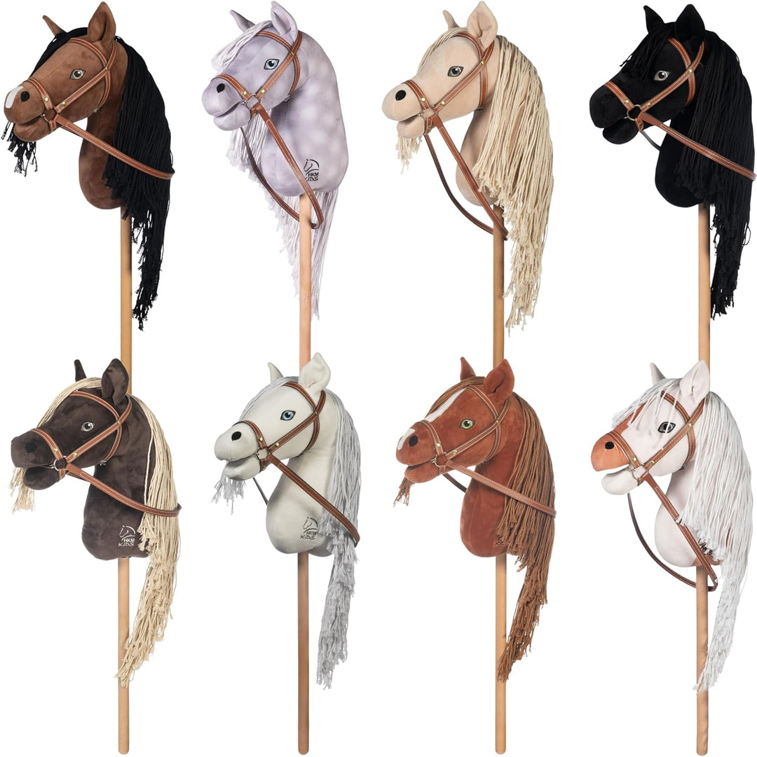 RL24 - Hobby Horse Pferde Mini von HKM Kids inkl. MagicBrush Edition – Steckenpferd – Spielpferd mit
