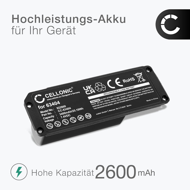 CELLONIC, Lautsprecherakku kompatibel mit Bose Soundlink Mini 1 (3400mAh, 7.4V) 1x Ersatzakku 063287