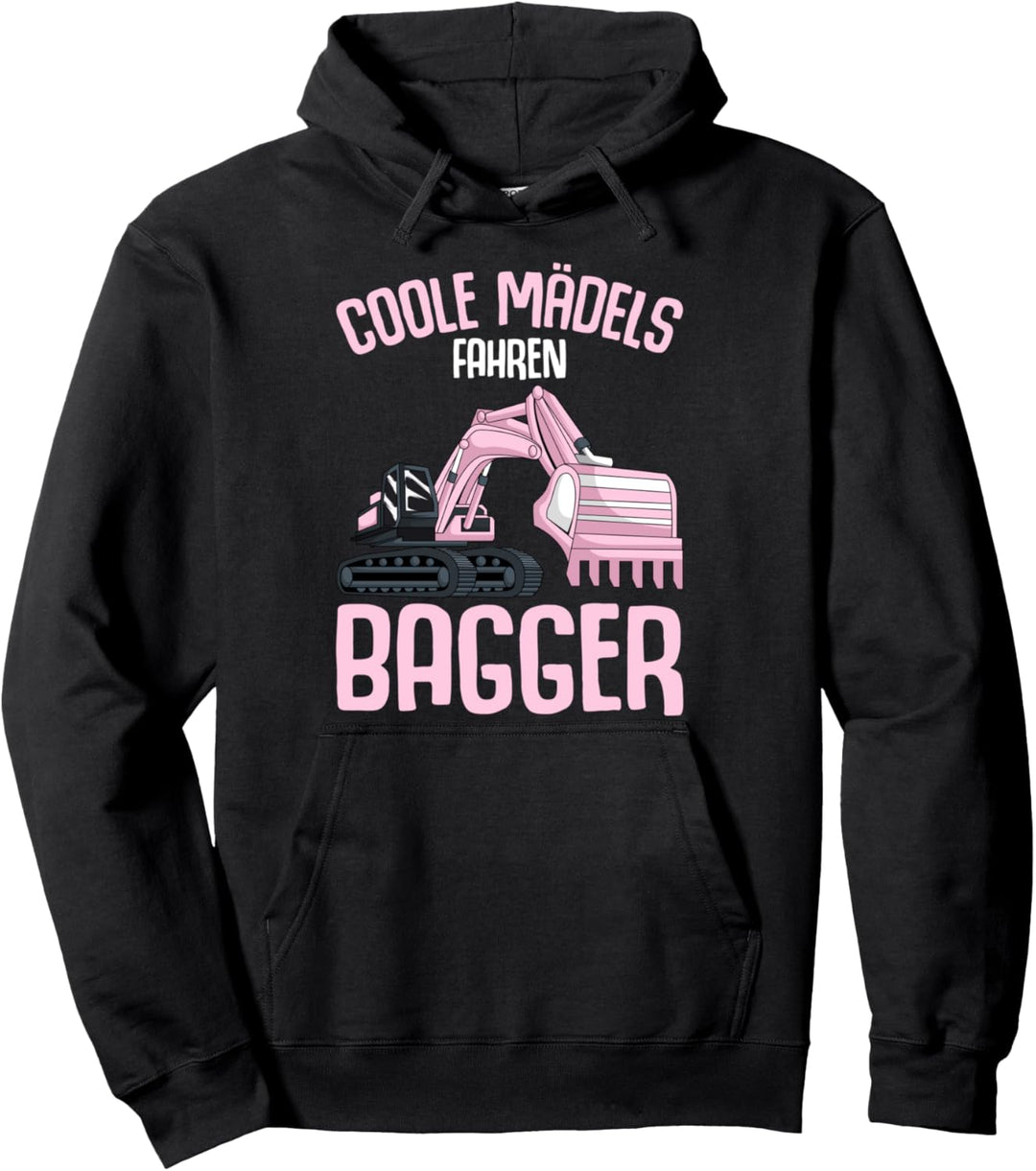 Coole Mädels fahren Bagger Kinder Mädchen Pullover Hoodie