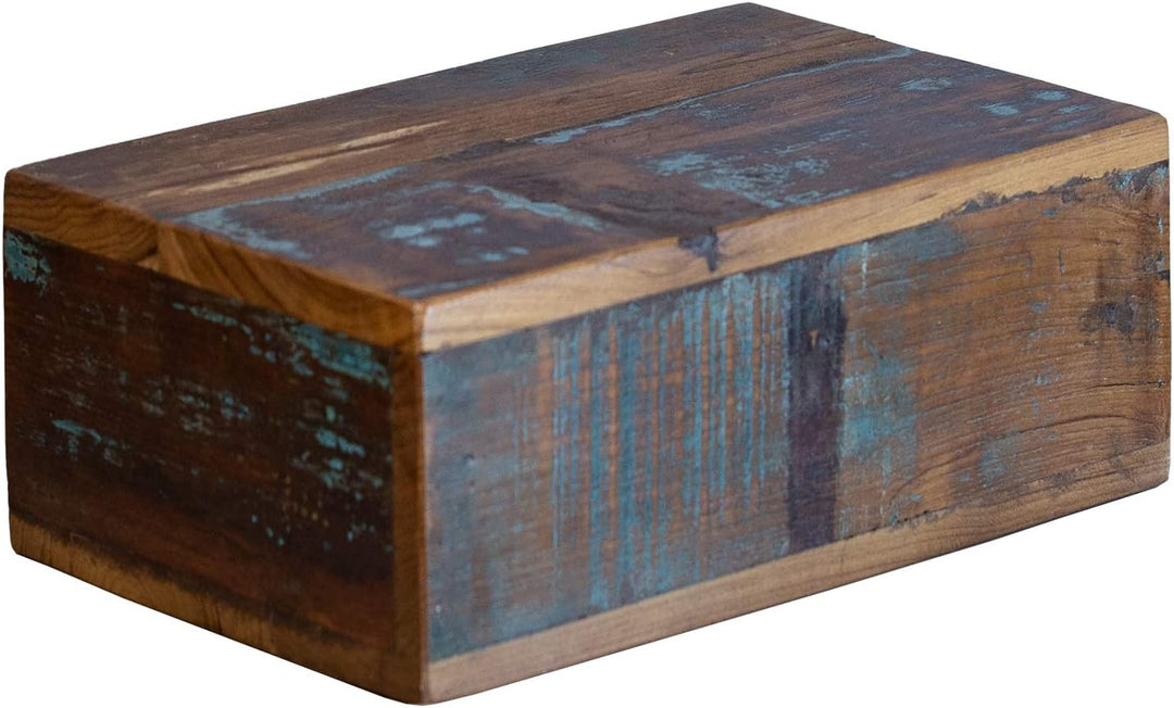 Woodkings® Wandboard mit Geheimfach Schublade Altholz rustikal braun farbig Wandregal Nachttisch