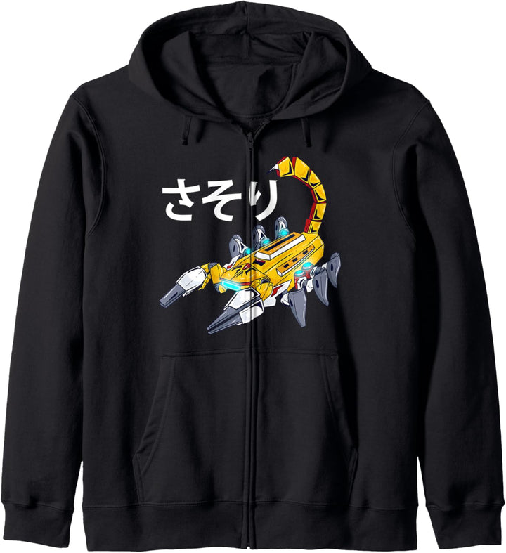 Roboter-Skorpion! Japanisches Anime-Insekt Kapuzenjacke