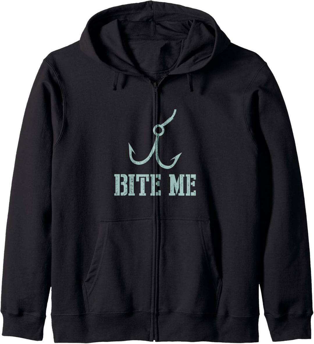 Bite Me Best Lustiger Barschangel-Witz Kapuzenjacke