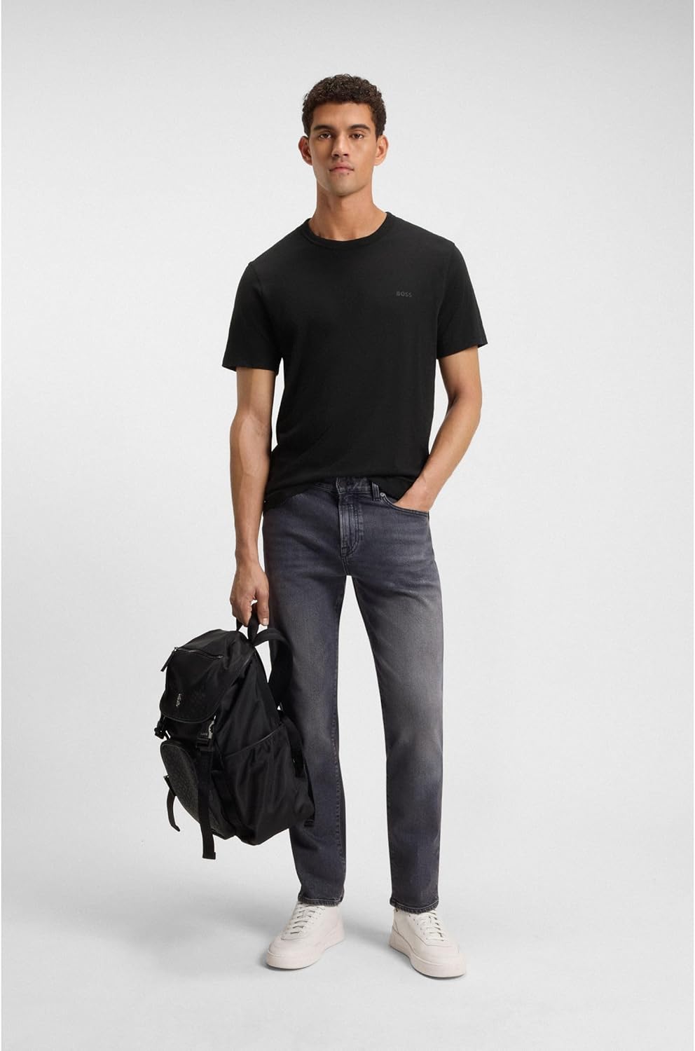 BOSS Hugo Herren Mix &amp; Match T-Shirt Loungewear C-Neck Shirt M Black 001, M Black 001