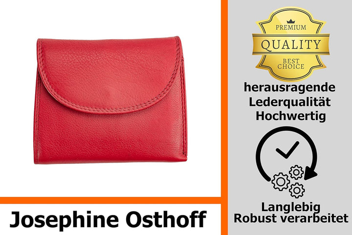 Josephine Osthoff Geldbörse Damen Leder Gross Portemonnaie KleinGeldbörse Herren Kreditkartenetui Mü