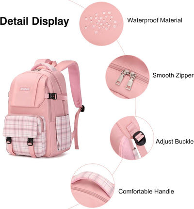 FANDARE Ultraleicht Rucksack Schulranzen Schultaschen Schulrucksack Damen Herren Schultasche für Jug