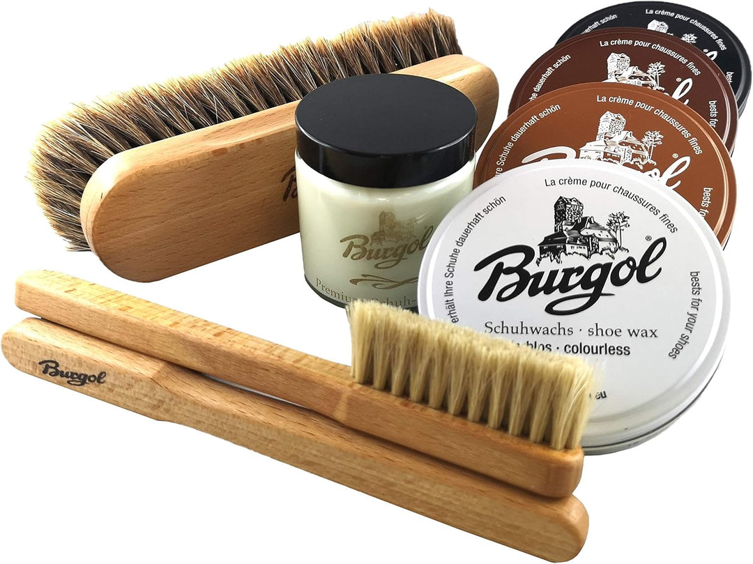 Profi-Starterset mit Burgol Schuhpflegeartikeln