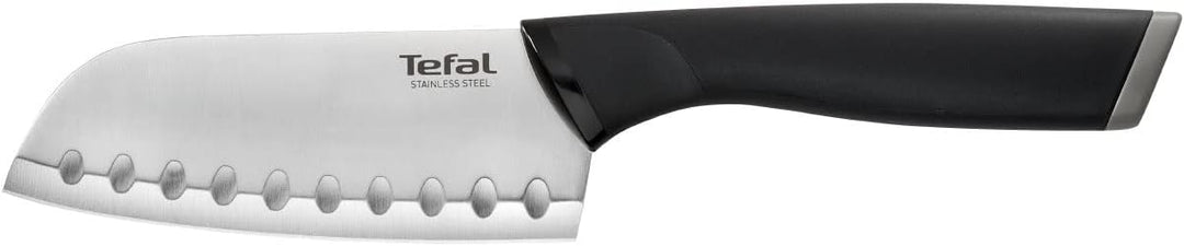 Tefal K2213614 Santoku Comfort, Rostfreier Edelstahl, 5.3 cubic_centimeters, Schwarz 12 cm Santokume