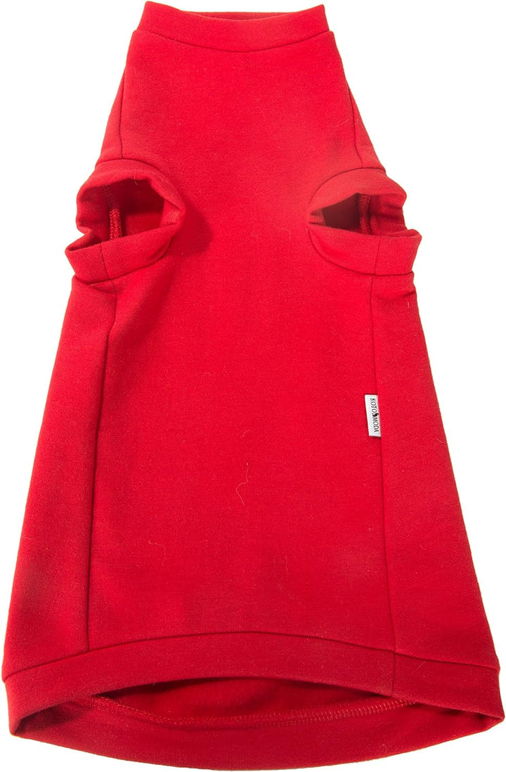 Kotomoda Katzen Kleidung Warm Turtleneck Maxi Winter in Red (XL), xl