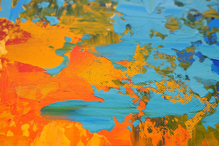 Monica Mirafiori I 100% HANDGEMALT I Gemälde Fata Morgana 100x50cm | Gemälde Handgemalt | Acrylgemäl