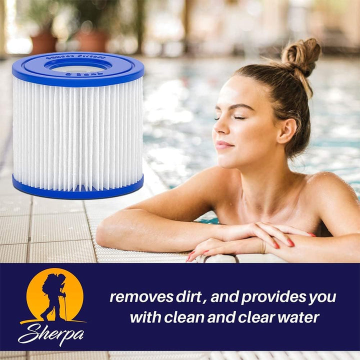 Filterkartusche Typ VI – Poolfilter für Lay-Z-Spa Whirlpools Miami, Palm Springs, Monaco, Vegas & Pa
