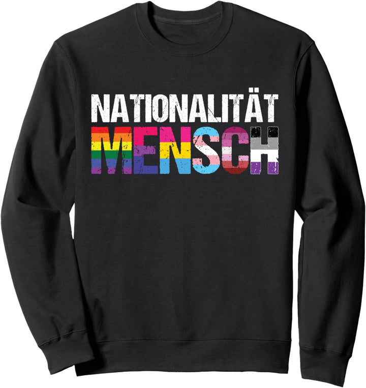 Nationalität Mensch LGBTQ Pride Sweatshirt
