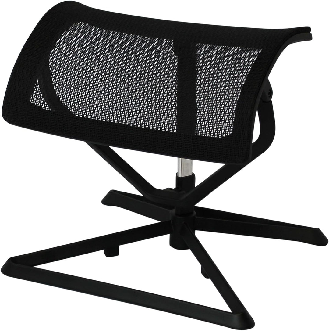 AMSTYLE Fussauflage LEGpro OTTOMANN Design Beinauflage Stoffbezug / Mesh für Büro Fussablage höhenve