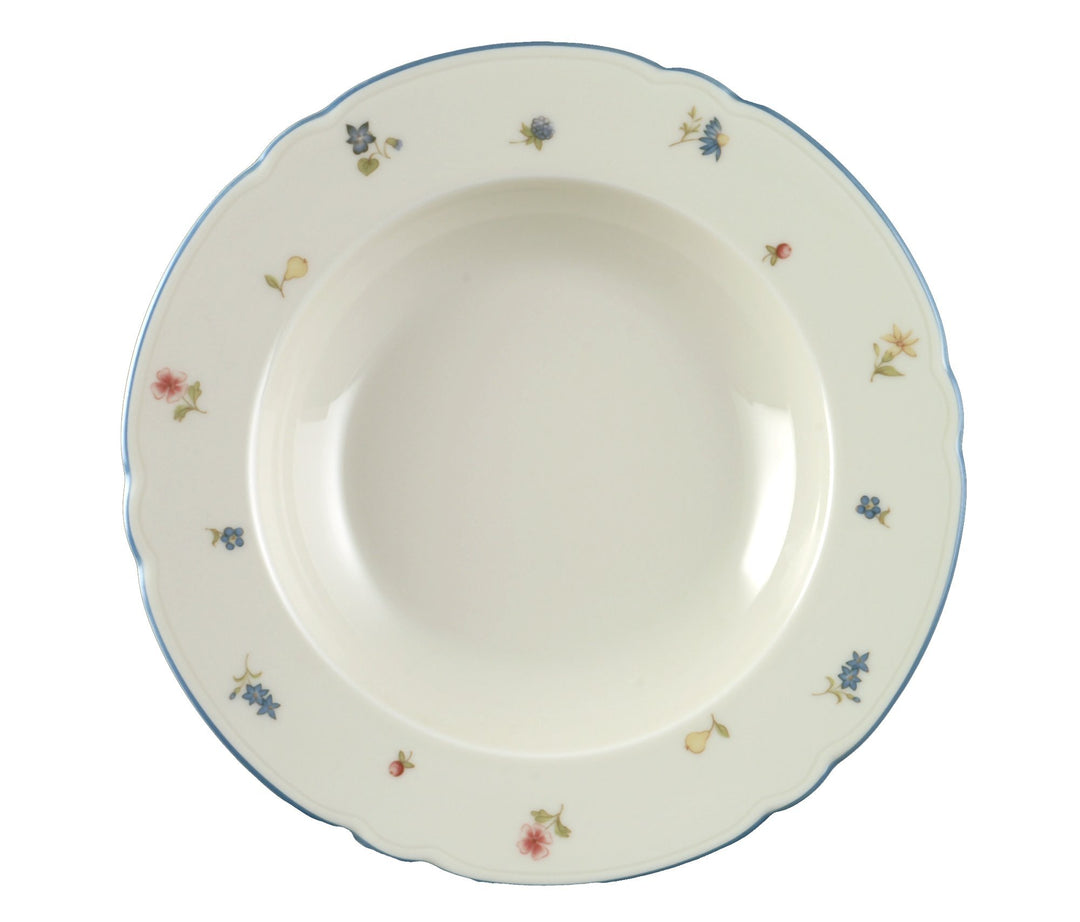 Seltmann Weiden Suppenteller 23 cm Fahne 6 Stück Marie Luise Streublume 30308