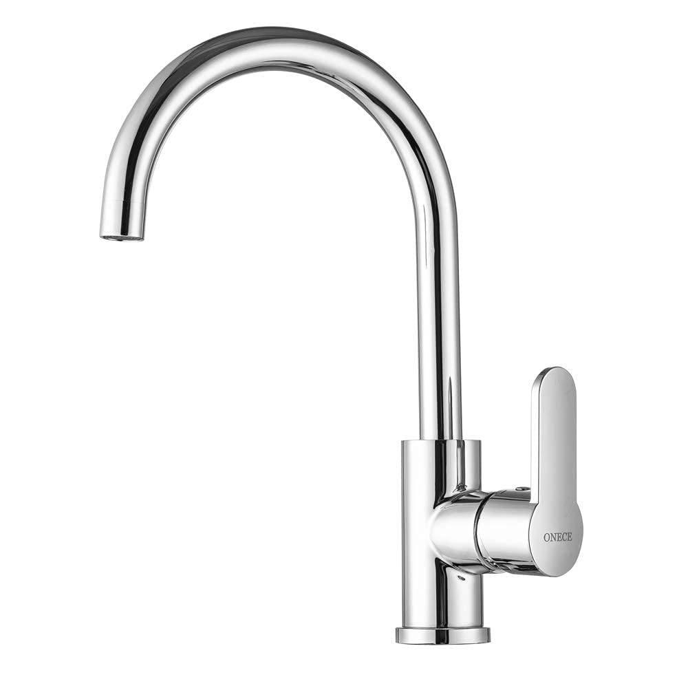 ONECE Küchenarmatur mit 360° schwenkbar Auslauf, Wasserhahn Hochdruck Armatur Küche Mischbatterie Ei