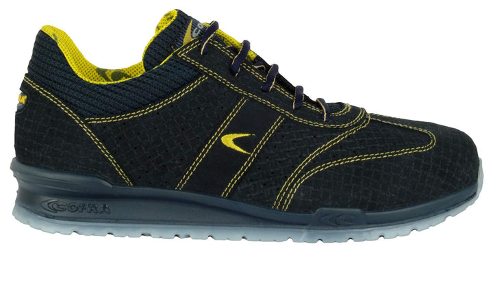 Cofra 78410-001.W38 SIVORI S1 P SRC Sicherheitsschuhe, Blau/Gelb, Grösse 38 38 EU, 38 EU