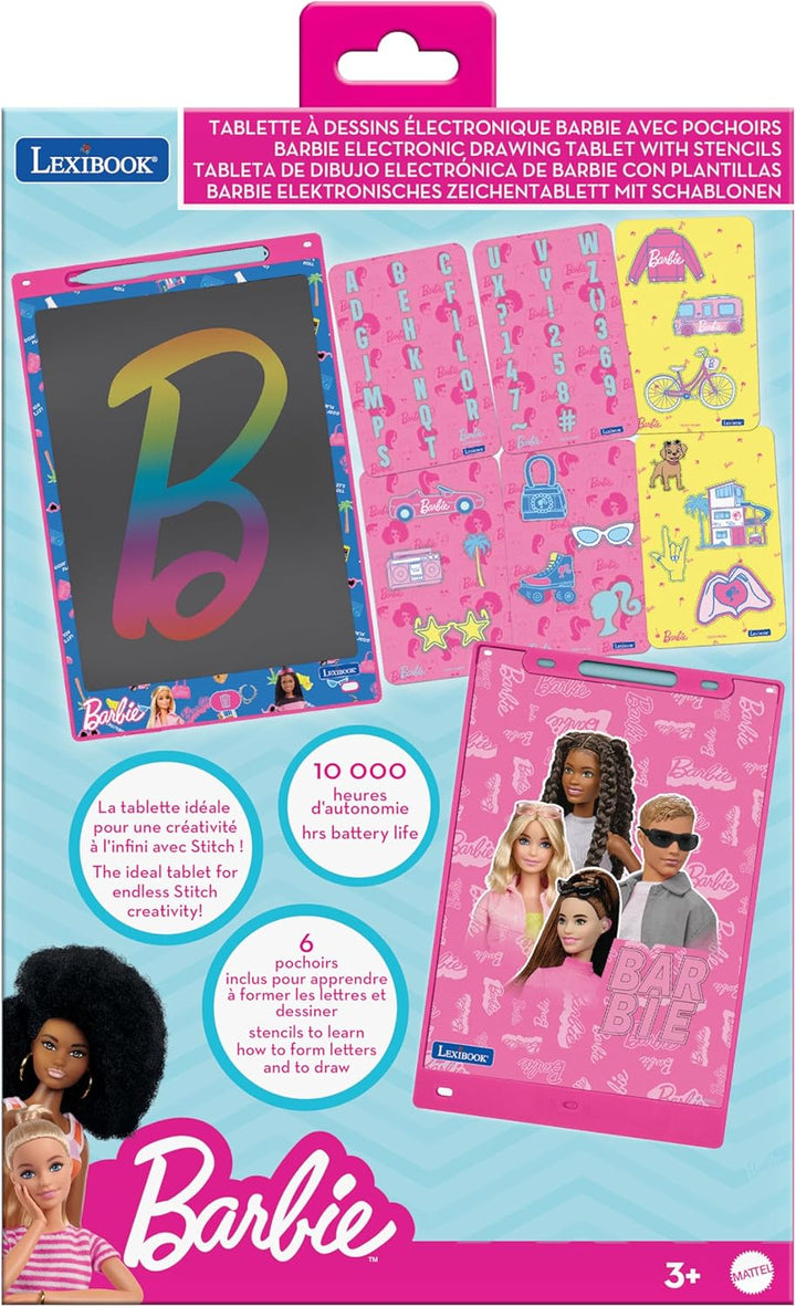 Lexibook, Barbie, Zaubertafel, Künstlerisches und Kreatives Spielzeug für Mädchen und Jungen, Mehrfa