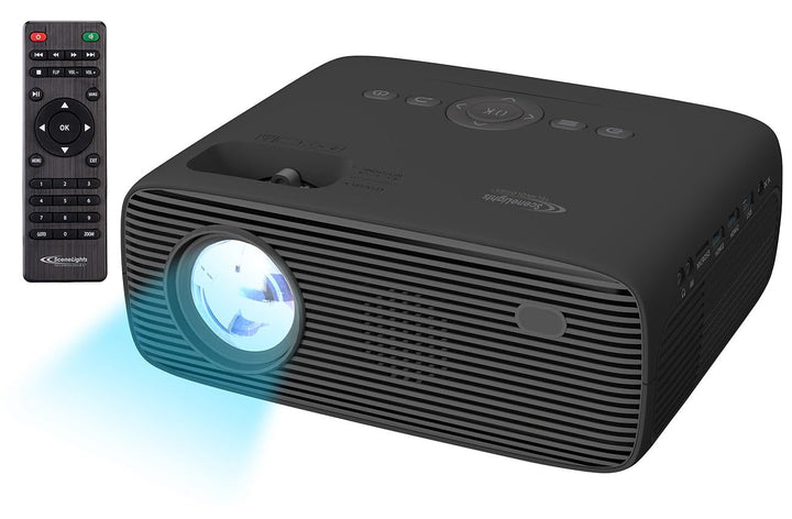 Projector: LED-Full-HD-Beamer, Native 1080p, 250 ANSI-Lumen, 7000 lm, Mediaplayer (Home-Beamer, Heim