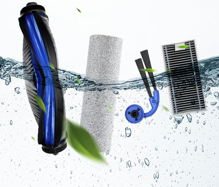 20 Stück Zubehör für Ecovacs Deebot X9 Pro Omni Staubsauger, 1 Hauptbürste, 1 Reinigungswalze, 4 Fil