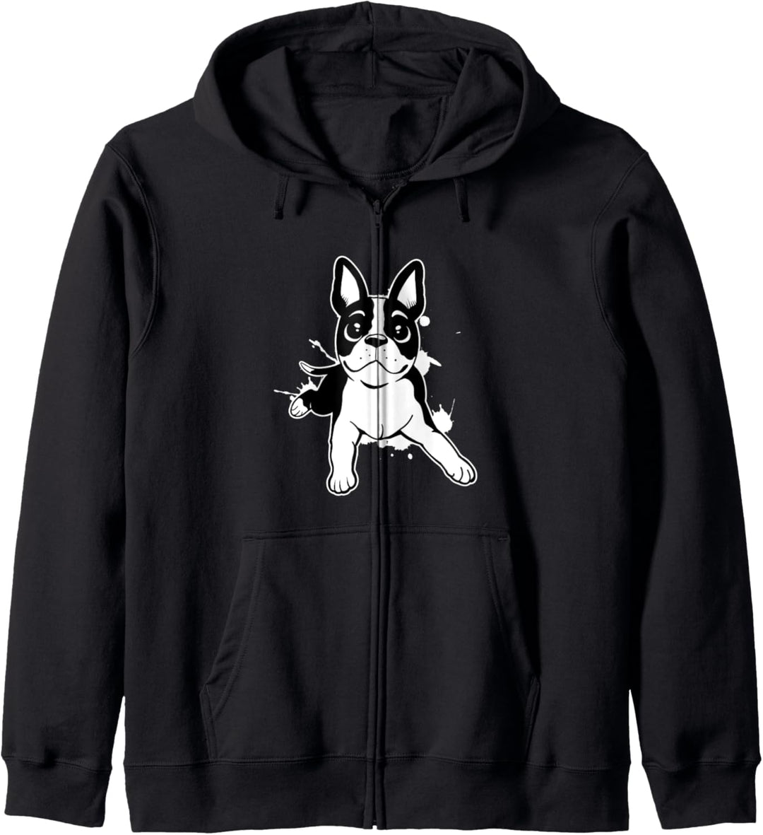 Netter Boston Terrier Geschenk Boston Terrier Kapuzenjacke