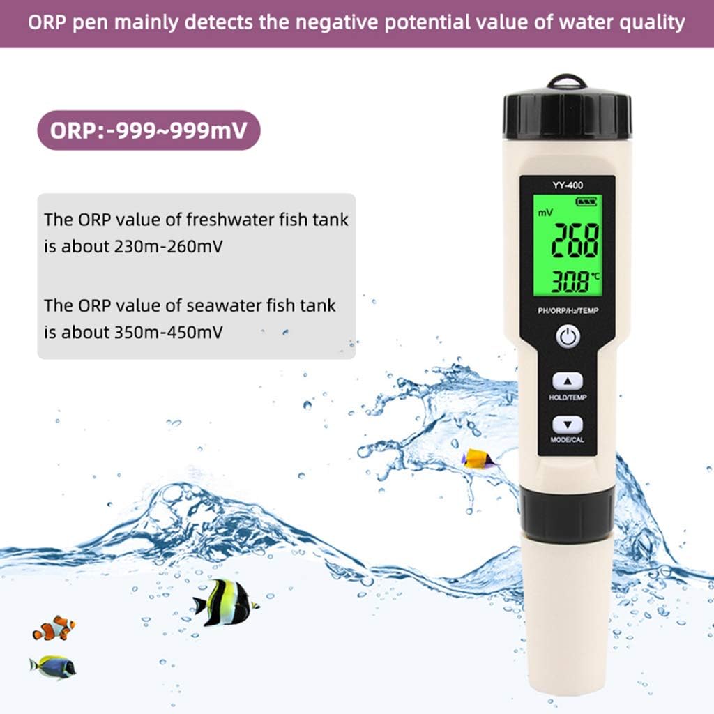 YY-400 4-in-1 PH/ORP/H2 & TEM Messgerät, digitaler Dydrogen-Ionenkonzentrationstest