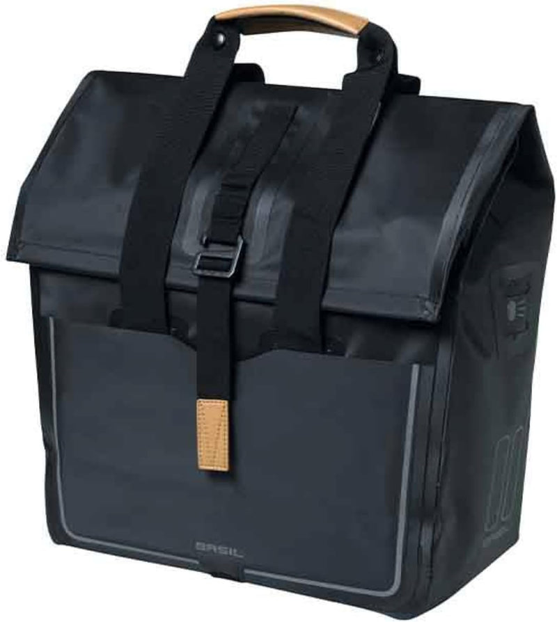 Basil Urban Dry Shopper Fahrradtasche 34 x 16 x 48 cm Schwarz, 34 x 16 x 48 cm Schwarz