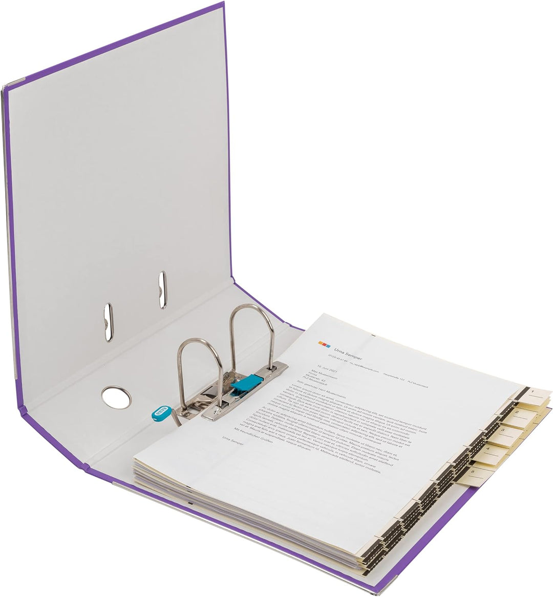 Elba Ordner A4, Smart Pro, 8 cm breit, Kunststoff aussen, violett, 10 Stück violett A4, breit, viole