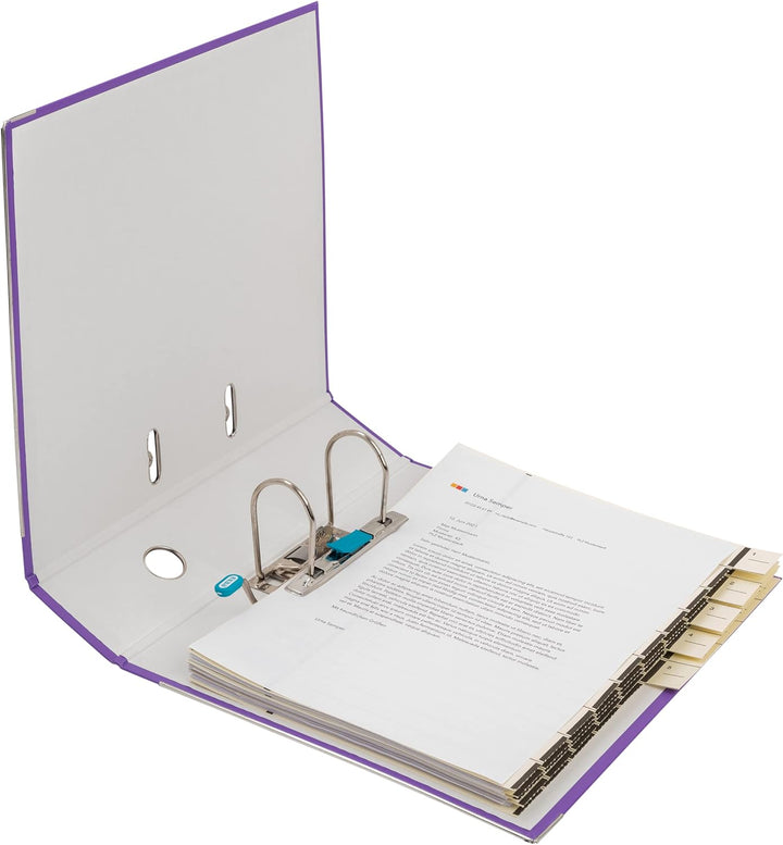 Elba Ordner A4, Smart Pro, 8 cm breit, Kunststoff aussen, violett, 10 Stück violett A4, breit, viole