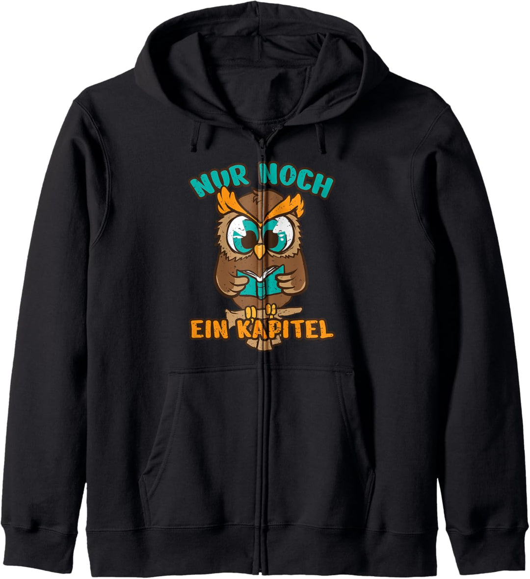 Leseratte Eule Lesefieber Bücherwurm Kapital Buch Geschenk Kapuzenjacke