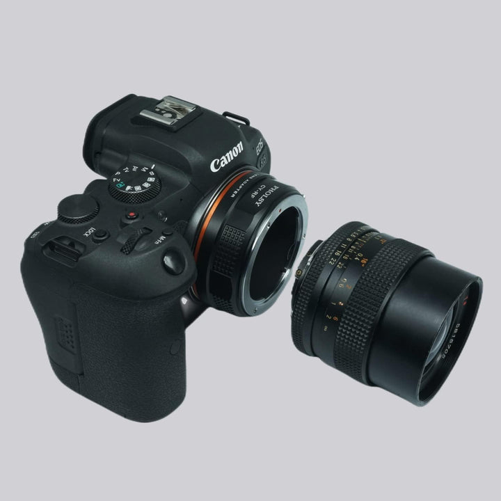 PHOLSY Objektivadapter Manueller Fokus Kompatibel with Contax/Yashica CY Mount Objektiv auf Canon EO