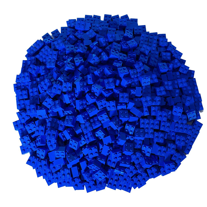Lego® Classic Basic 3001 2x2 Steine blau - 100 Stück Bausteine - Ideal für Kreative Bauvorhaben und